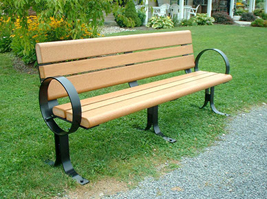 Park benches can be custom engraved as a memorial